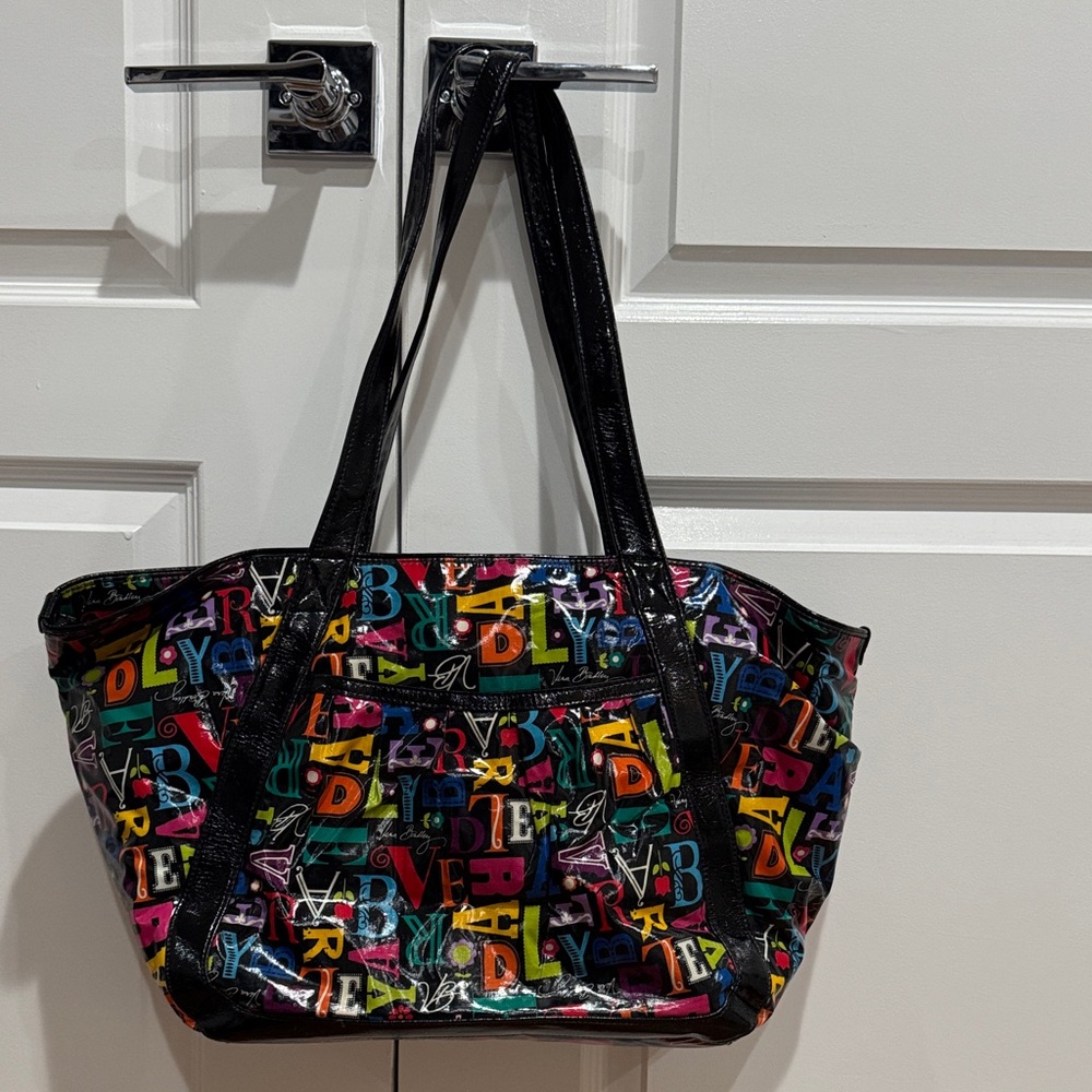 Vera Bradley Colorful Alphabet Print Tote Bag